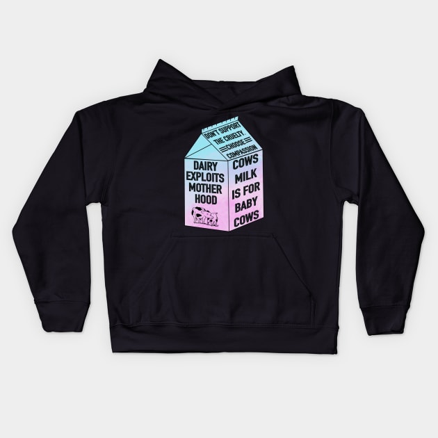 Dairy Exploits Motherhood Kids Hoodie by CooperativeCompassion 